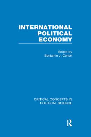 International Political Economy de Benjamin J. Cohen