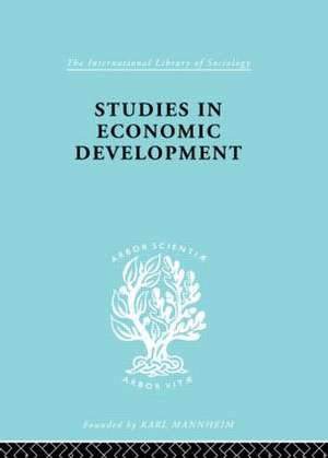 Studies in Economic Development de Alfred Bonne