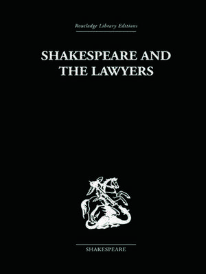 Shakespeare and the Lawyers de O Hood Phillips