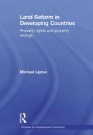Land Reform in Developing Countries de Michael Lipton