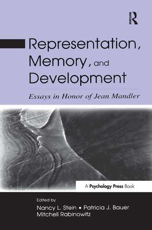 Representation, Memory, and Development: Essays in Honor of Jean Mandler de Nancy L. Stein