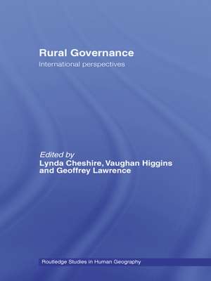 Rural Governance: International Perspectives de Lynda Cheshire