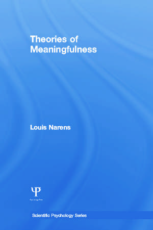 Theories of Meaningfulness de Louis Narens