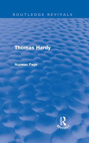 Thomas Hardy (Routledge Revivals) de Norman Page