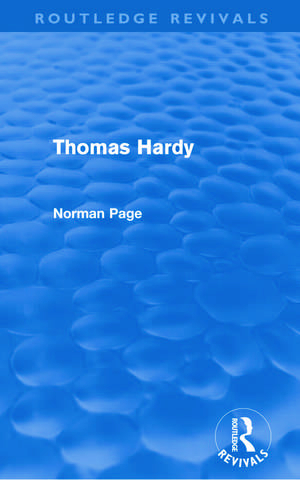 Thomas Hardy (Routledge Revivals) de Norman Page