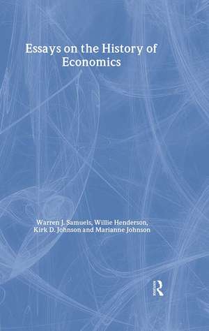 Essays in the History of Economics de William Henderson