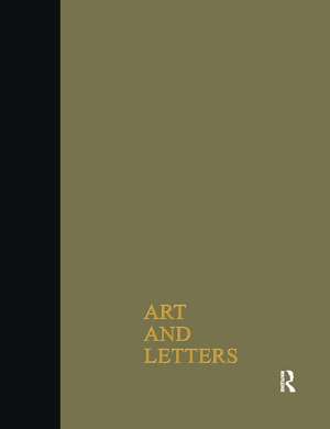 Art & Letters July-Winter 1918: 2 Volumes de F. Rutter