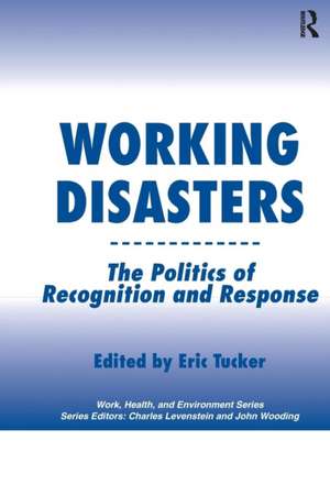 Working Disasters: The Politics of Recognition and Response de Eric Tucker