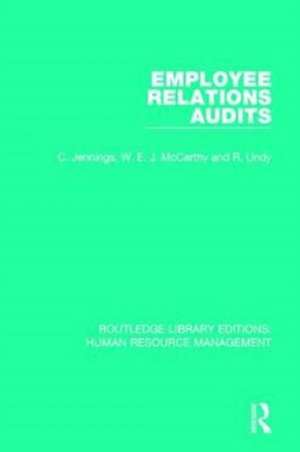 Employee Relations Audits de C. Jennings