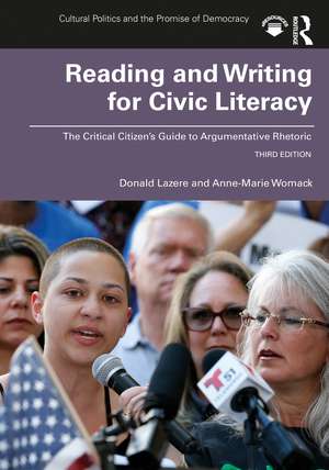 Reading and Writing for Civic Literacy: The Critical Citizen's Guide to Argumentative Rhetoric, Brief Edition de Donald Lazere