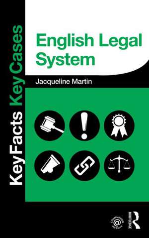 English Legal System de Jacqueline Martin