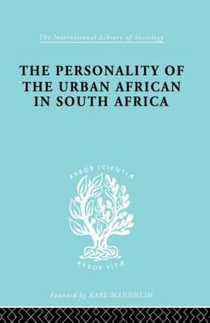 The Personality of the Urban African in South Africa de C. de Ridder