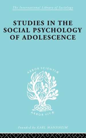 Studies in the Social Psychology of Adolescence de J.F. Forrester et al