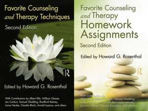 Favorite Counseling and Therapy Techniques & Homework Assignments Package de Howard G. Rosenthal