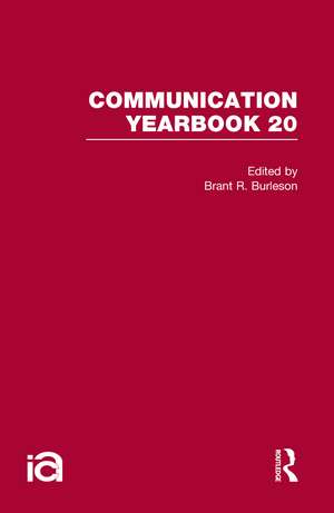 Communication Yearbook 20 de Brant R. Burleson