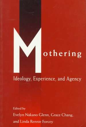 Mothering: Ideology, Experience, and Agency de Evelyn Nakano Glenn