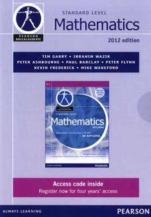 Wazir, I: Pearson Baccalaureate Standard Level Mathematics s de Tim Garry