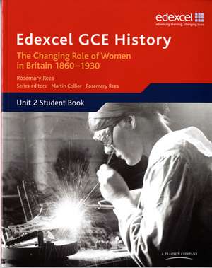 Edexcel GCE History AS Unit 2 C2 Britain c.1860-1930: The Changing Position of Women & Suffrage Question de Rosemary Rees