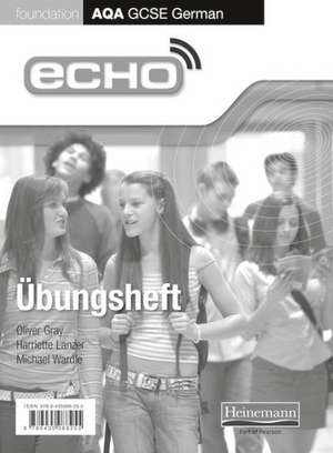 Echo AQA GCSE German Foundation Workbook 8 Pack de Mr Michael Wardle