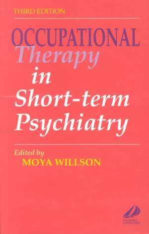 Occupational Therapy in Short-Term Psychiatry