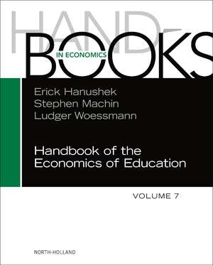 Handbook of the Economics of Education de Stephen J. Machin