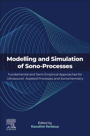 Modeling and Simulation of Sono-Processes: Fundamental and Semiempirical Approaches for Ultrasound-Assisted Processes and Sonochemistry de Kaouther Kerboua