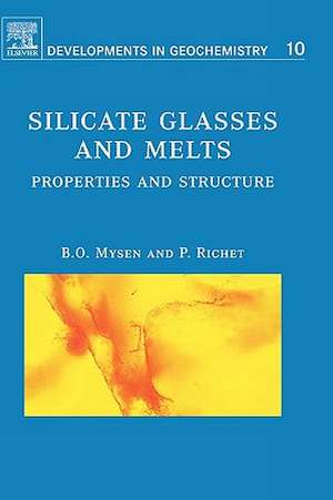 Silicate Glasses and Melts: Properties and Structure de Bjorn Mysen