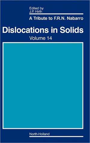 Dislocations in Solids: A Tribute to F.R.N. Nabarro de John P. Hirth