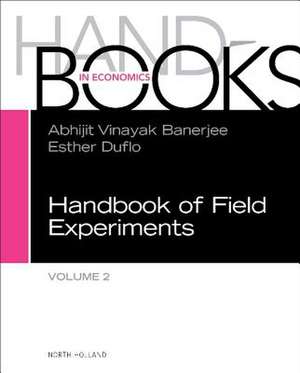 Handbook of Field Experiments de Esther Duflo