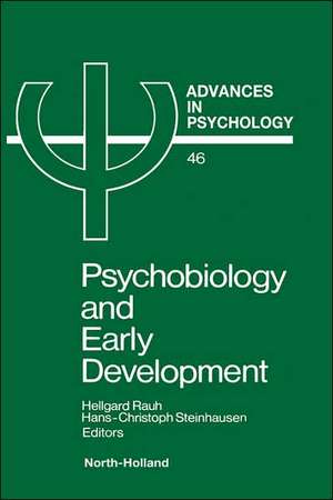 Advances in Psychology V46 de H. Rauh H.