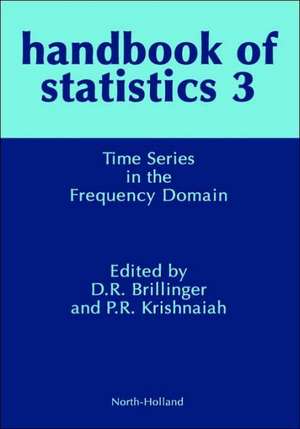 Time Series in the Frequency Domain de P. R. Krishnaiah