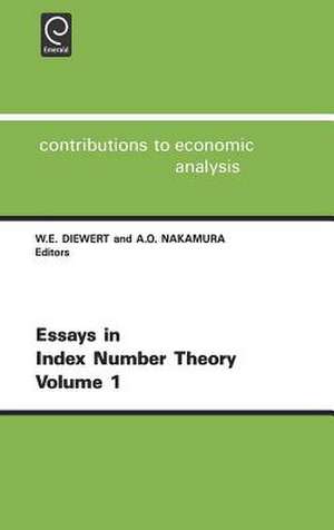 Essays in Index Number Theory de Diewert W. E. Diewert