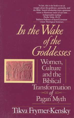 In the Wake of the Goddesses: Women, Culture and the Biblical Transformation of Pagan Myth de Tikva Frymer-Kensky