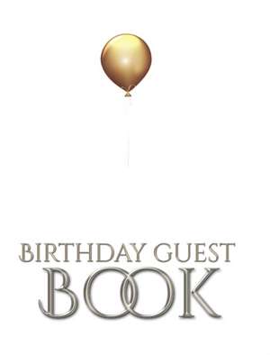 birthday Guest book gold ballon Elegant Stylish de Michael Huhn