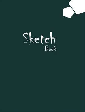 Sketchbook Large 8 x 10 Premium, Uncoated (75 gsm) Paper, Olive Cover de Marble Books