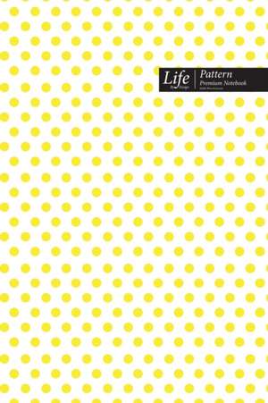 Dots Pattern Composition Notebook, Dotted Lines, Wide Ruled Medium Size 6 x 9 Inch (A5), 144 Sheets Yellow Cover de Design