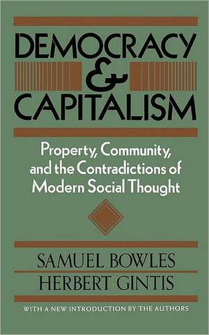 Democracy And Capitalism de Samuel Bowles