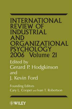 International Review of Industrial and Organizational Psychology 2006 V21 de GP Hodgkinson