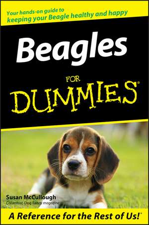 Beagles For Dummies de S McCullough