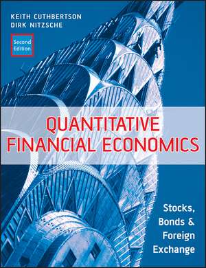 Quantitative Financial Economics – Stocks, Bonds and Foreign Exchange 2e de K Cuthbertson