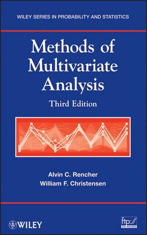 Methods of Multivariate Analysis, 3e de AC Rencher