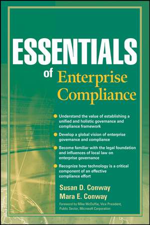 Essentials of Enterprise Compliance de Susan D. Conway