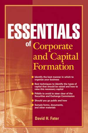 Essentials of Corporate and Capital Formation + Url de DH Fater