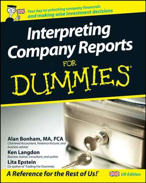 Interpreting Company Reports For Dummies de A Bonham