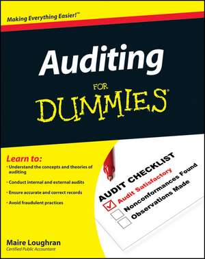 Auditing For Dummies de M Loughran