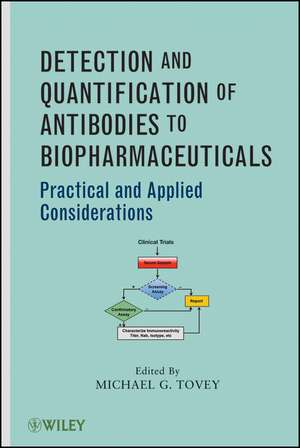 Detection and Quantification of Antibodies to Biopharmaceuticals – Practical and Applied Considerations de MG Tovey