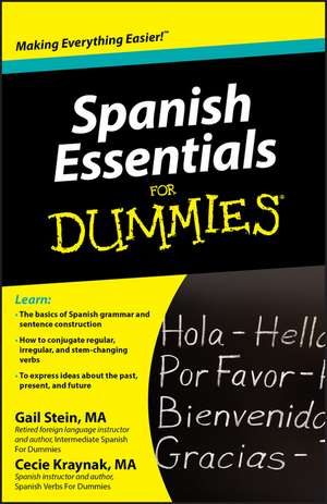 Spanish Essentials For Dummies de Gail Stein