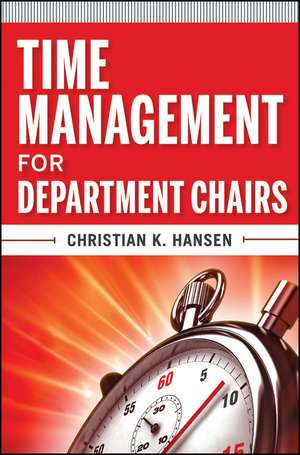 Time Management for Department Chairs de C Hansen