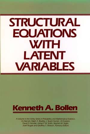 Structural Equations with Latent Variables de KA Bollen