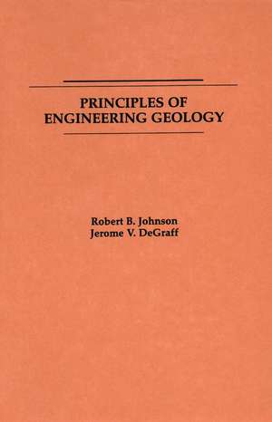 Principles of Engineering Geology (WSE) de RB Johnson